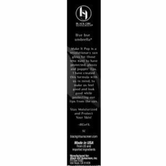 Black Girl Sunscreen - MAKE IT POP ™️ 50 SPF Lip Gloss - Picture 3 of 7
